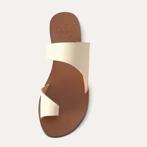 All Tomorrows Parties Women's Cream Cut out Sandals
